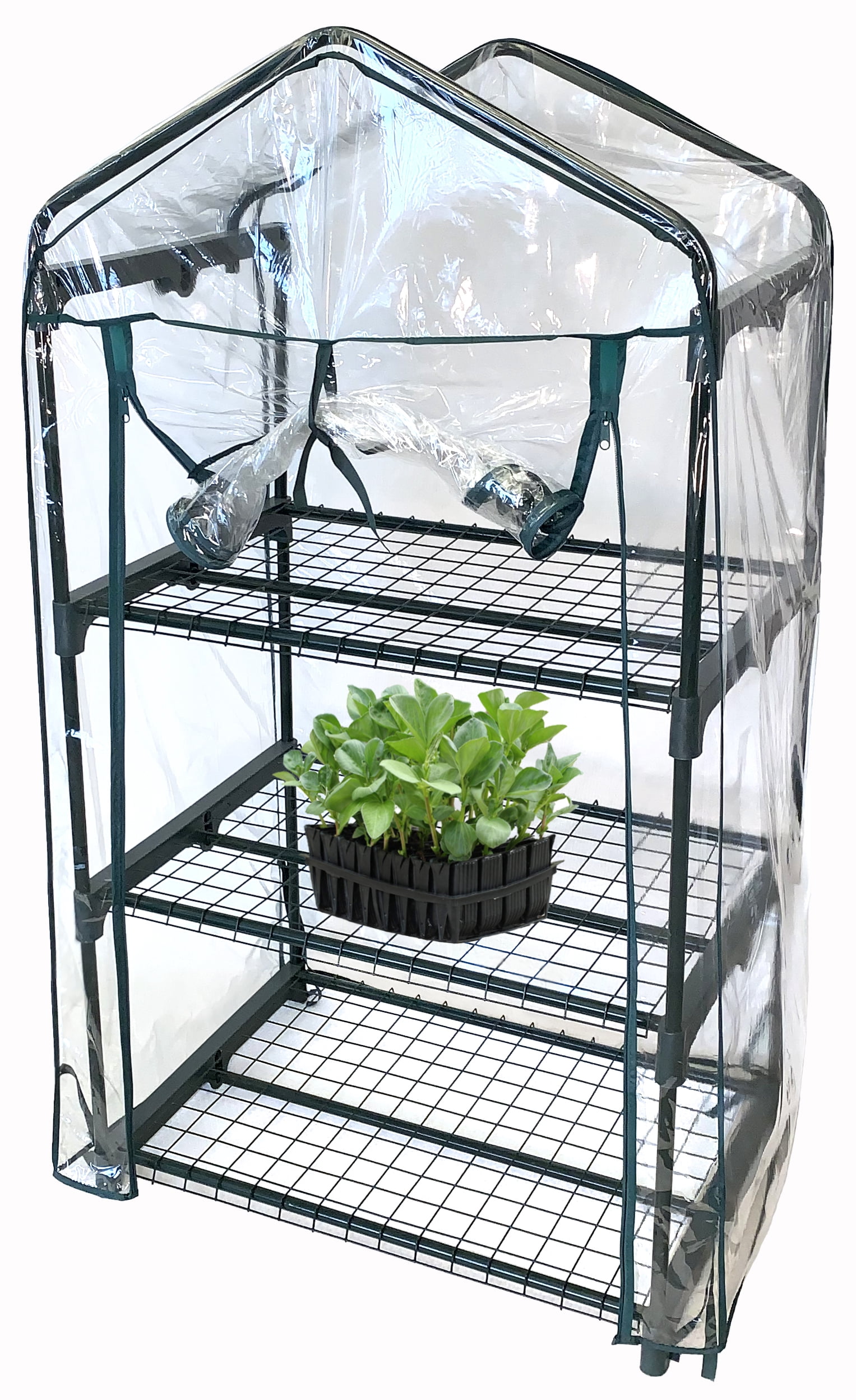 Tierra Garden 3 Shelf Mini Greenhouse 27" x 19" x 49", Lightweight