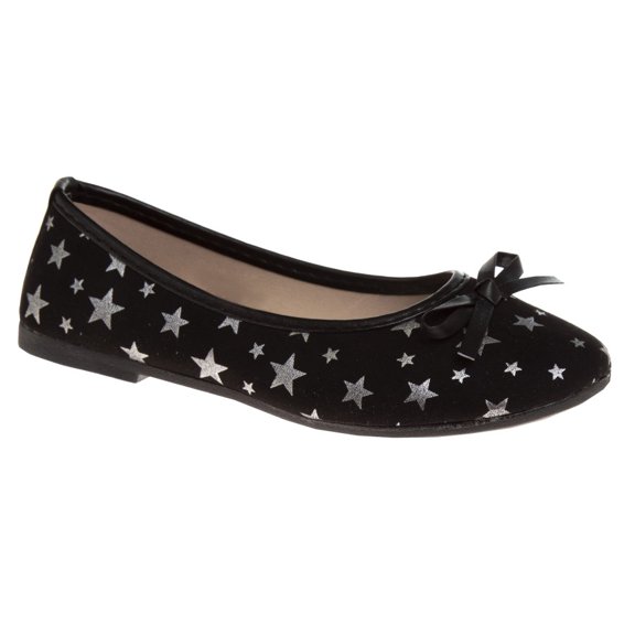 Kensie Girl Little Kids Ballerinas, Star Black, 1