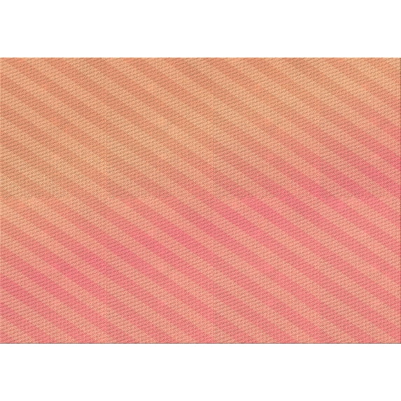Ahgly Company Machine Washable Indoor Rectangle Transitional Bright Orange Area Rugs, 2' x 5'