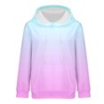 thumbnail image 4 of ManxiVoo Oversized Gradient Print Hooded Sweatshirt Women Casual Loose Long Sleeve Pullover with Pockets Fashion Tops XXL Size Pink, 4 of 9