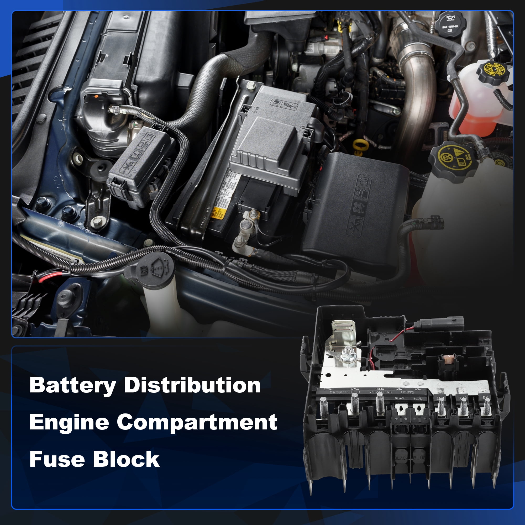 Unique Bargains Battery Distribution Engine Compartment Fuse Block for Chevy for GMC