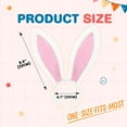 thumbnail image 2 of TOPTIE Easter Bunny Ears Headbands Gray Rabbit Ears Costume Headwear for Kids & Adults Cosplay Party Supplies, 2 of 4