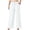 White, variant on Axiiglly Wide Leg Pants for Women Drawstring Elastic Waist Flowy Trousers with Pockets Summer Beach Vacation Pants, S-2XL