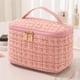 thumbnail image 4 of Neceser Almacenamiento Cosméticos Mujeres Plegable Cuadros Gran Capacidad() Rosa, 4 of 7