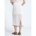 thumbnail image 4 of Free Assembly Women's Embroidered Knit Cotton Pencil Midi Skirt, Sizes XS-XXL, 4 of 6