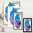 thumbnail image 4 of Designart 'Portrait of Afro American Girl With Blue Hair II' Modern Framed Art Print, 4 of 4