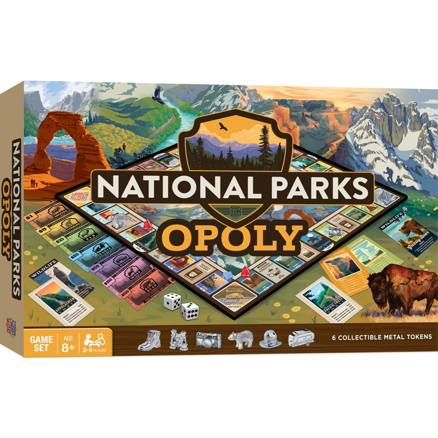 MasterPieces Opoly Family Board Games - National Parks Opoly