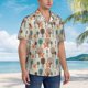 thumbnail image 3 of Fotbe Squirrels and Trees Camisa Hawaiana para Hombre Unisex – Camisa Casual de Verano con Botones de Manga Corta de Algodón y Lino,Large, 3 of 7