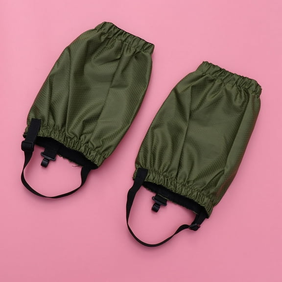 KONTONTY  Mountaineering Hiking Foot Covers Accessories Gaiters Ankle Army Green