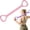 Pink, variant on Resistance Band with Handles, Elastic Bands for Working Out,Arm,Back,Shoulder Training Elastic Ropes,Exercise Equipment for Yoga, Pilates,Physical Therapy Stretching