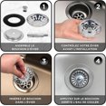 thumbnail image 5 of Set of 2 80mm Kitchen Sink Stopper - 304 SS Stainless Steel Anti-Corrosion for 80mm Sink Drain - Filter, Kitchen Strainer Best for Draining and Anti-B, 5 of 5
