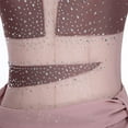 thumbnail image 5 of Kaerm Women's Lyrical Dance Dress Ruched Modern Contemporary Dance Dress Gymnastic Ballet Skirt Dusty Pink M, 5 of 7