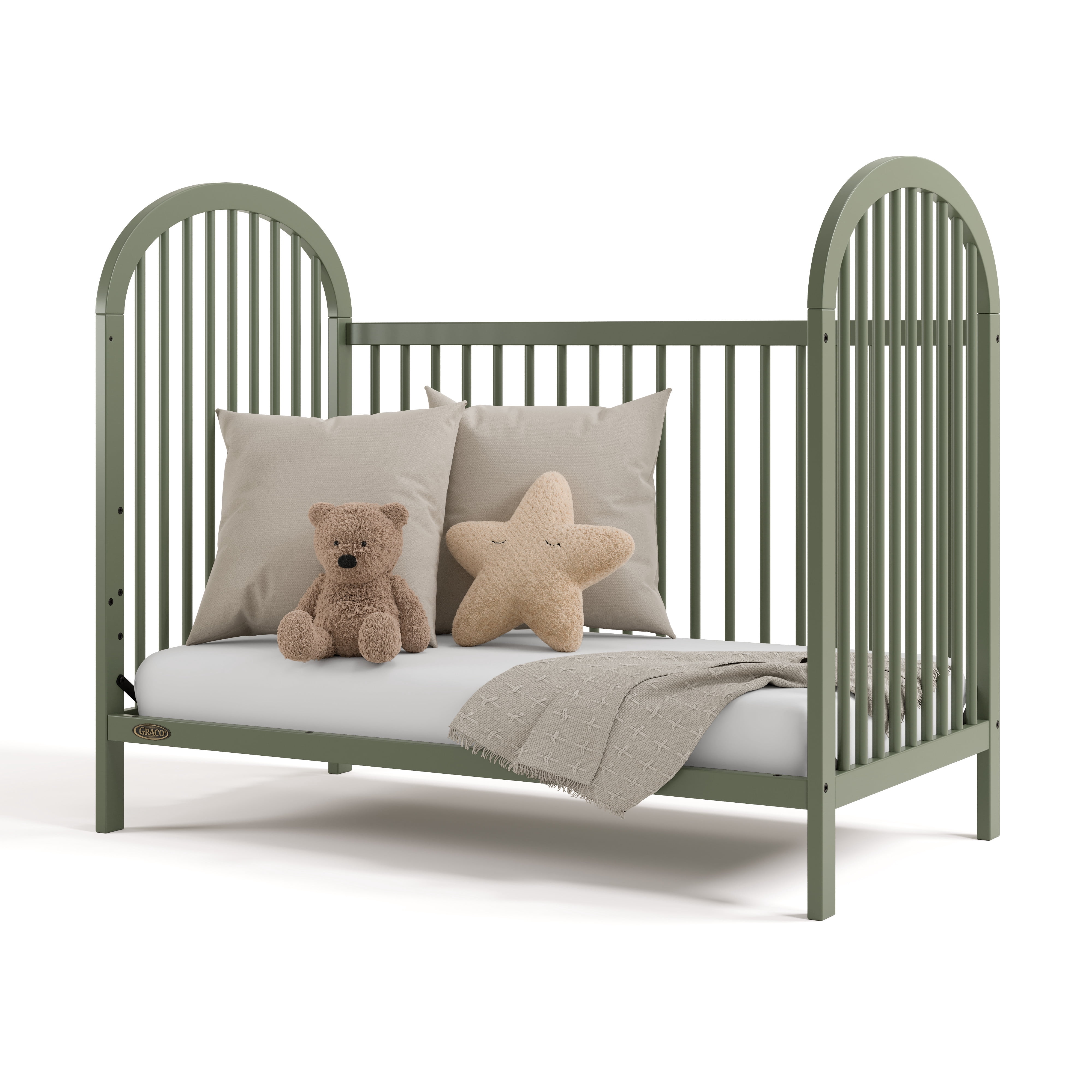 Graco Olivia 3-in-1 Convertible Baby Crib, Olive