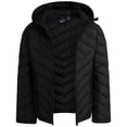 thumbnail image 2 of Chaqueta de invierno para niña Reebok acolchada con capucha, tipo puffer, negra, 2 of 7