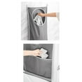 thumbnail image 5 of Hanging Laundry Basket Bag, Hanging Laundry Hamper with 2 Strong Hooks for Dirty clothes Door Hanging Bag, Best Choice for Holding Dirty Clothes and Saving Space, Lrage Size 28.7 X 19.7 inch, Gray, 5 of 8