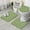 Green Bigfoot And-1, variant on Green Bigfoot and Text Pattern Bathroom Rugs Sets 3 Piece,Toilet Cover Set,Absorbent Non Slip Bathroom Mats Sets with U-Shaped Contour Rug Toilet Rug Set