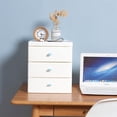 thumbnail image 2 of HANAMYA 3-Drawer Storage and Desktop Organizer in Off-White, 2 of 7