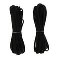 thumbnail image 2 of Esquirla 2pcs 3mm Flat Leather Braiding String 5 Yards Black, 2 of 8