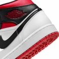 thumbnail image 4 of [DQ8426-106] Jo r-dan Men's A i r-Jor-dan 1 Mid Black Red White Sneakers *NEW*, 4 of 6