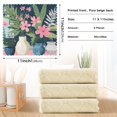 thumbnail image 6 of Yayeee 6 Pack Kitchen Dish Cloths Set for Washing Soft Drying Absorbent Microfiber Towels, Green Floral, 6 of 9