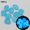 Blue, variant on Ludlz 100Pcs Glow In The Dark Pebbles Stones Luminous Aquarium Garden Fish Tank Decor