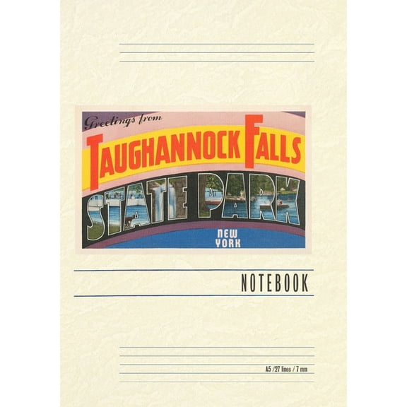 Vintage Lined Notebook Greetings from Taughannock Falls, New York, (Paperback)
