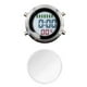 thumbnail image 4 of Reloj despertador digital, reloj despertador de viaje, reloj despertador digital resistente al agua con Blanco plateado, 4 of 9