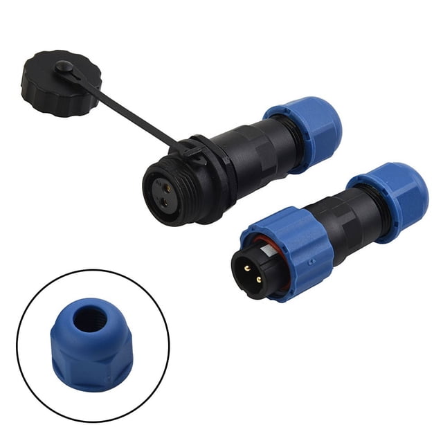 SP13 IP68 Waterproof Inline Cable Coupler Socket Connector Pair 1-7 Pin
