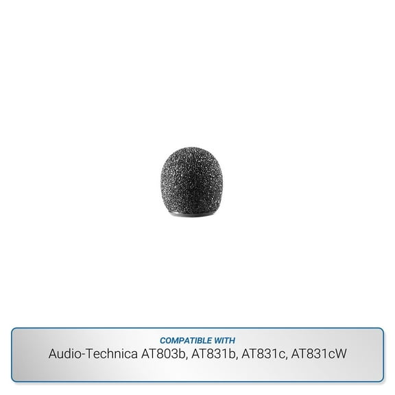 Audio-Technica Windscreen compatible with AT803b, AT831b, AT831c, AT831cW