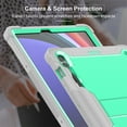 thumbnail image 4 of K-Lion Rugged Case for Samsung Galaxy Tab S9 Plus 12.4 Inch 2023 (Sm-X810/X816B/X818U), Kids Friendly Shockproof Protective Case Kickstand Pen Holder Hard Cover for Samsung Galaxy Tab S9 Plus,Green, 4 of 7