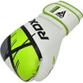 thumbnail image 2 of RDX Kids Boxing Gloves, 6oz Junior Training Mitts, Maya Hide Leather Ventilated Palm, Muay Thai Sparring MMA Kickboxing, Punch Bag Speed Ball Focus Pads Punching Workout, Youth Games Fun, 2 of 5