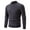 Dark Gray, variant on MELDVDIB Mens Crewneck Sweater Knit Jacquard Slim Pullover Tops Fall Winter Long Sleeve Fashion Printed Stretch Comfy Lounge Outfit Dark Gray L