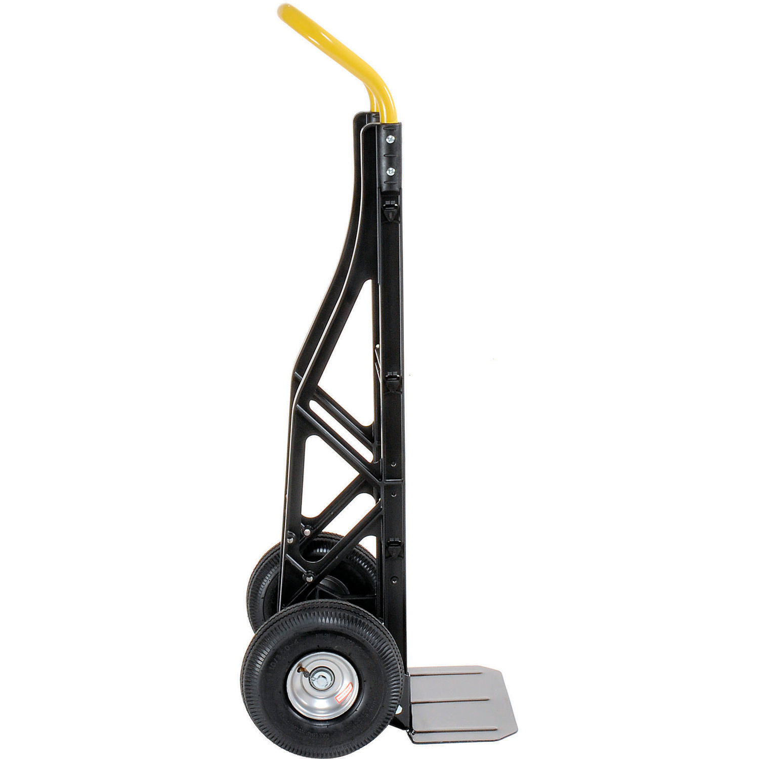 Harper Trucks Inc PGCSK19BLK Ultra Lite Nylon Hand Truck 10" Pneumatic Wheels