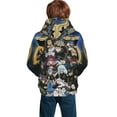 thumbnail image 2 of Black Clover Teen Boys Girls Hoodies Cartoon Graphic Hooded Sweatshirts Casual Pocket Pullover Coat for Kids, 2 of 8