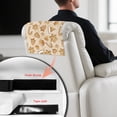 thumbnail image 4 of TSOVTHRID Gingerbread Snowflake Print Recliner Headrest Cover PU Leather Sofa Headrest Protector Non Slip Couch Head Rest Covers for Recline Chair,Furniture Christmas Decor,17x27in, 1 PCS, 4 of 7