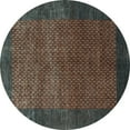 thumbnail image 1 of Ahgly Company Indoor Round Abstract Light Blue Contemporary Area Rugs, 6' Round, 1 of 4
