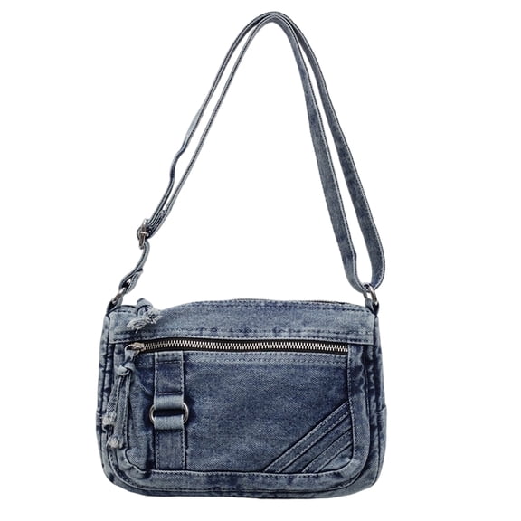 AOMRCOL Denim Crossbody Bags for Women,Small Square Shoulder Bag with Adjustable Strap,Vintage Casual Denim Bag,Women's Crossbody Handbags,Blue