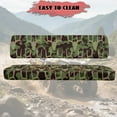 thumbnail image 4 of Uorisanigo UTV Seat Covers Set Scratch-Proof Polyester Material, Camouflage Skull Deer Mule Bench Seat Cover Fits for Kawasaki Mule 4010 4x4 SE 2016-2018, UTV Accessories for All Seasons, 4 of 7
