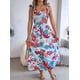 thumbnail image 4 of Vestidos de Verano para Mujer 2025, Vestido Informal con Tirantes Finos, Volantes, Plisado y Estampado Floral Fluido Azul M, 4 of 10