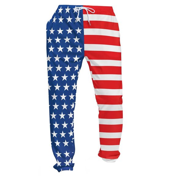 Graphic Pajama Pants for Men Casual Flag Printed Comfortable Soft Relaxed Outfits Pant
