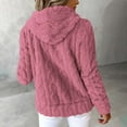 thumbnail image 5 of GigrtiJin Winter Fleece Hooded Jackets for Women Fuzzy Warm Casual Cardigan Coat Full Zip up Outerwear with Pockets, 5 of 9