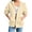 Beige, variant on XUNKUSGA Hoodies for Women Zip Up Lightweight Solid Color 3/4 Sleeve Jackets for Women Fashion Basic Casual Sweatshirt for Women with Slant Pockets S-2XL,Navy