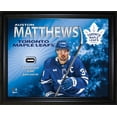 thumbnail image 1 of Auston Matthews Toronto Maple Leafs 16x20 PhotoGlass Display with Authentic Game-Used Net Piece, 1 of 8