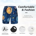 thumbnail image 3 of KLL Planets And Stars1 for Mens Swim Trunks Quick Dry Swim Shorts with Built-in Compression Liner Funny Swimwear Bathing Suits-Medium, 3 of 6
