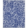 thumbnail image 3 of Nourison Whimsicle Botanical Bohemian Navy 7' x 10' Area Rug, (7' x 10'), 3 of 9