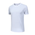 thumbnail image 2 of Gyexs Mens Quick Drying Swim Shirt Short Sleeve T Shirts UPF 50+ Athletic Running Gym Workout Tee Tops White, Size XXXL, 2 of 5