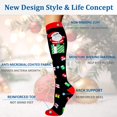 thumbnail image 5 of 8 Pairs Christmas Medical Sport Compression Socks - 15-20mmhg Graduated Knee-High Support for Men & Women, Ideal for Soccer, Running, and Nurses, 5 of 7