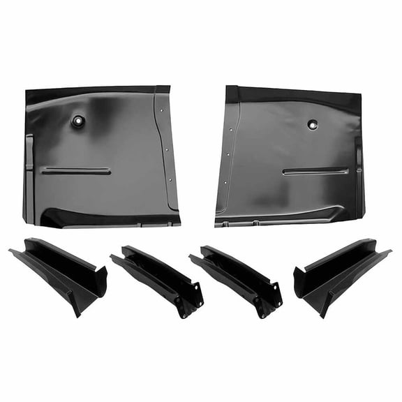 Cab floor front half, Front & Rear Floor Supports Kit. Fits 60-66 Chevrolet Pickup Truck CK, 60-66 GMC Pickup Truck CK
