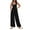 Black, variant on Fantaslook Wide Leg Jumpsuits for Women Casual Overalls Summer Rompers Jumpers Loose Sleeveless Straps Outfits With Pockets