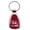 Burgundy, variant on Honda Civic Type R Teardrop Key Chain (Black)